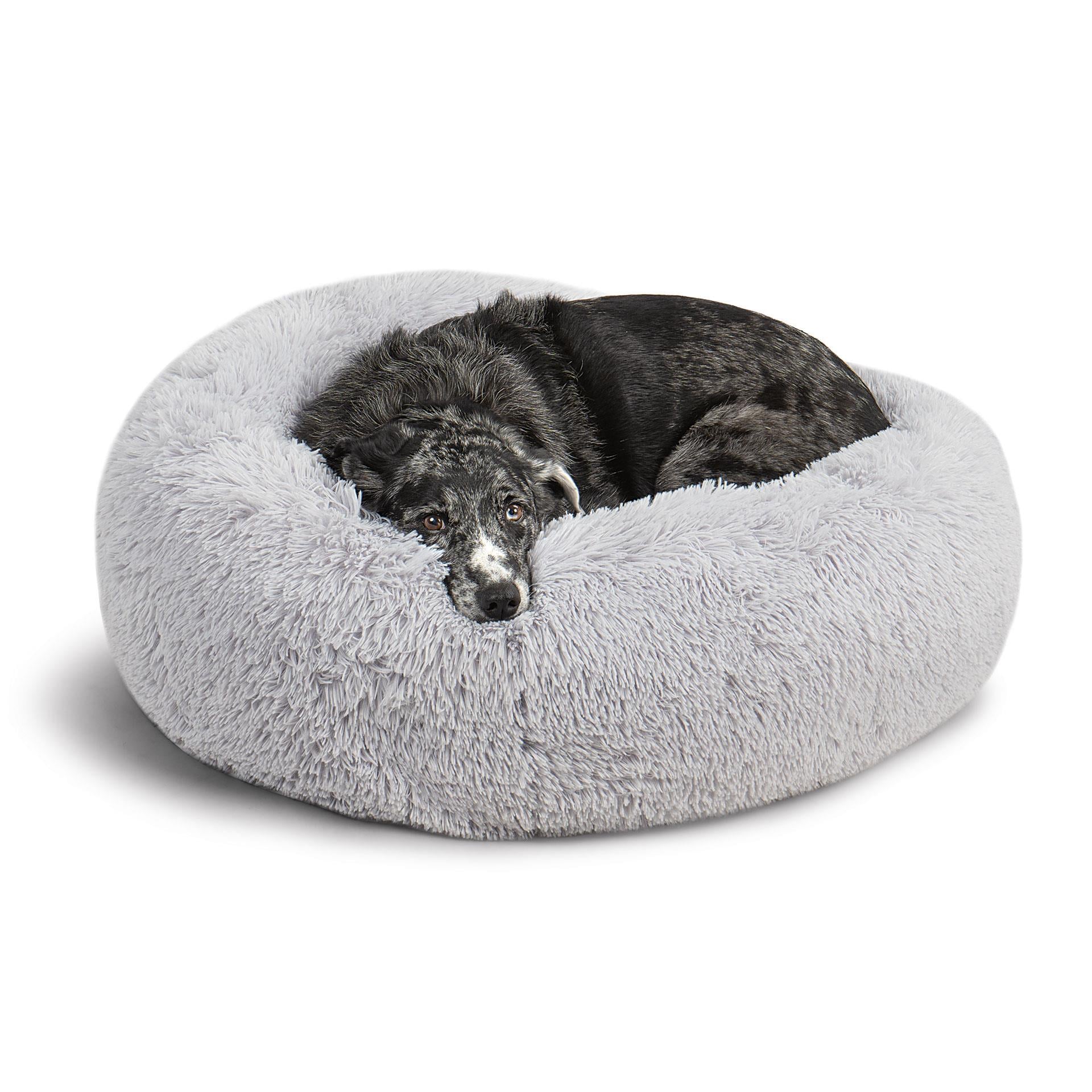 Hundebett Plüsch Wolke PREMIUM Grau