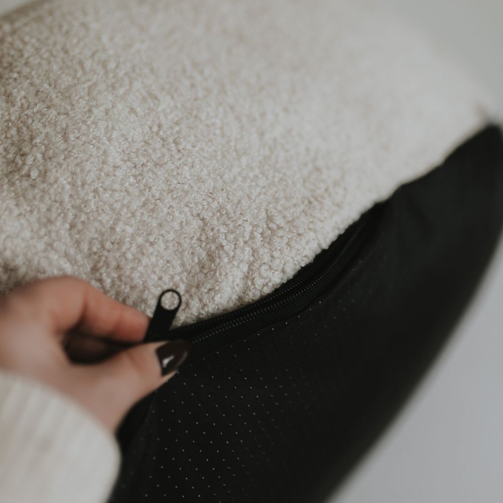 Hundepouf Bouclé Creme