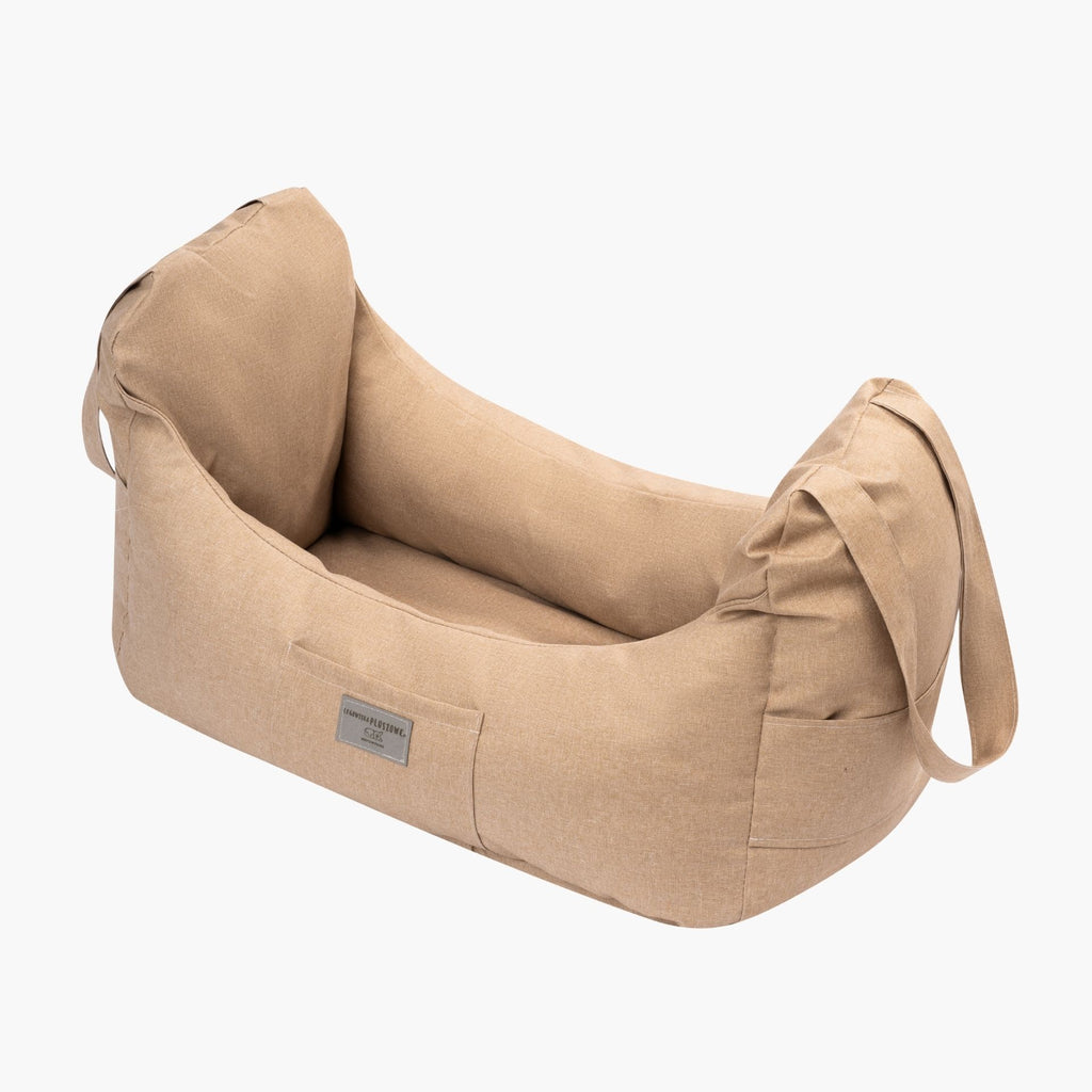 Hunde-Autositz Hellbraun für Tiere bis 12 kg