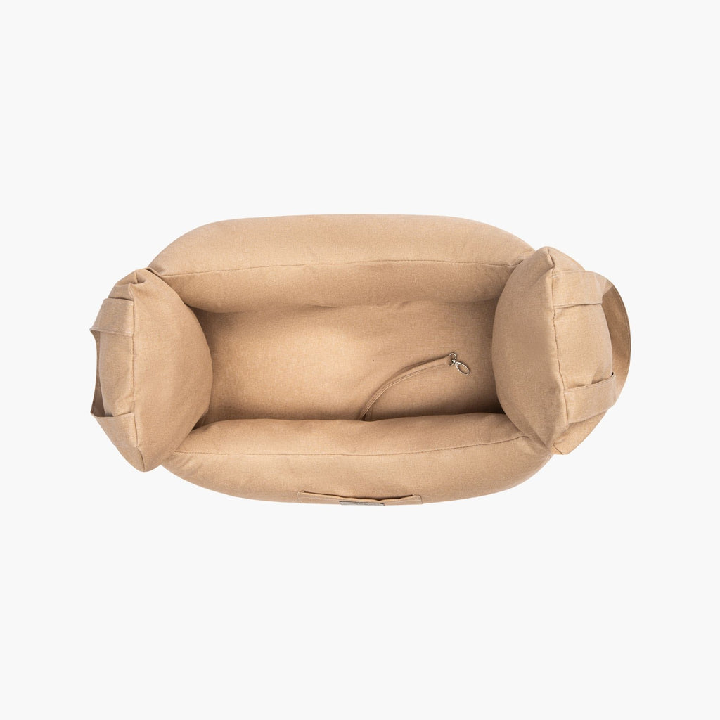 Hunde-Autositz Hellbraun für Tiere bis 12 kg