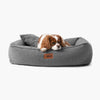 Orthopädisches Hundebett ROYAL aus Bouclé - Dunkelgrau