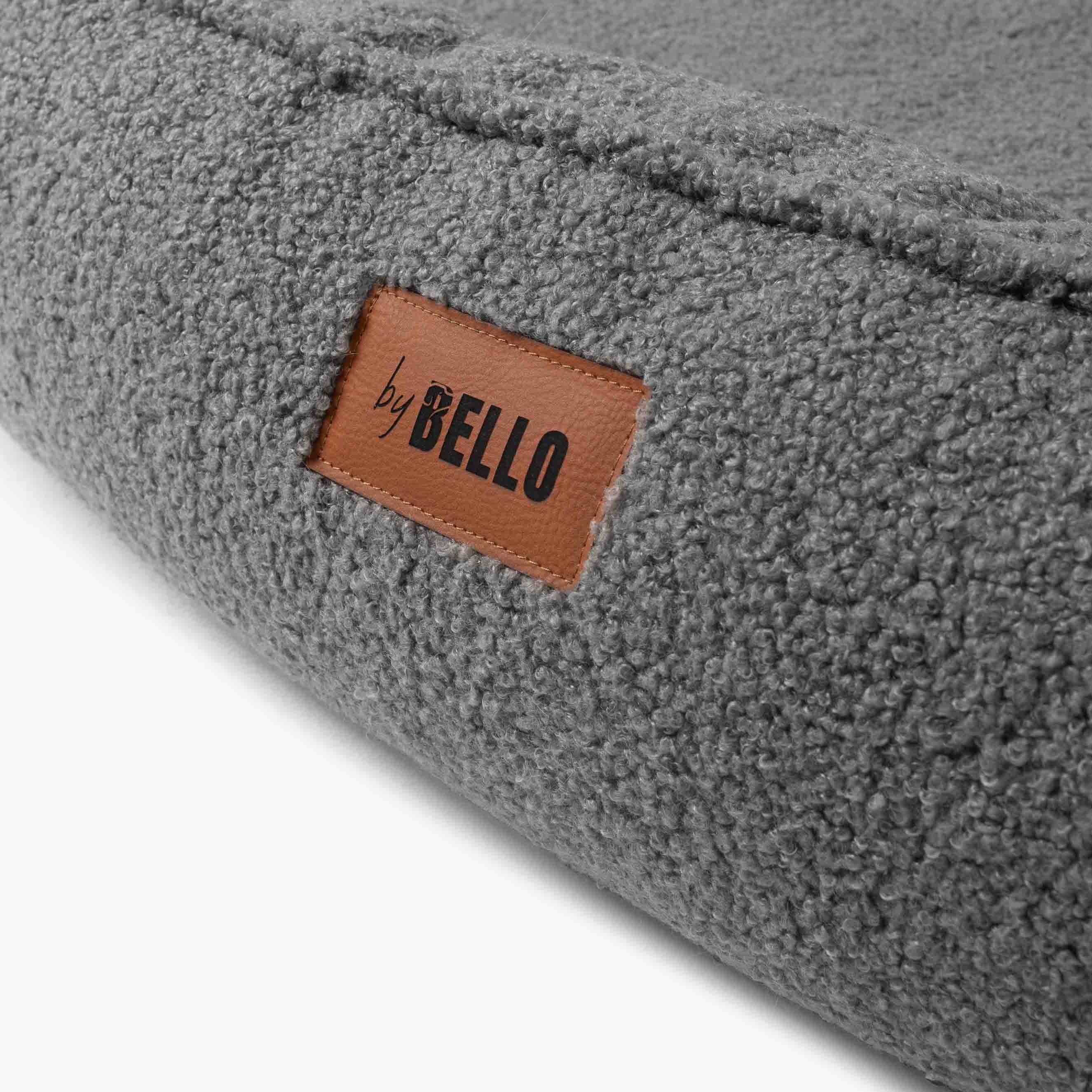 Orthopädisches Hundebett ROYAL aus Bouclé - Dunkelgrau