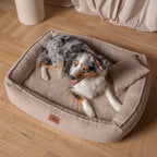 Hundebett ROYAL aus Bouclé Beige