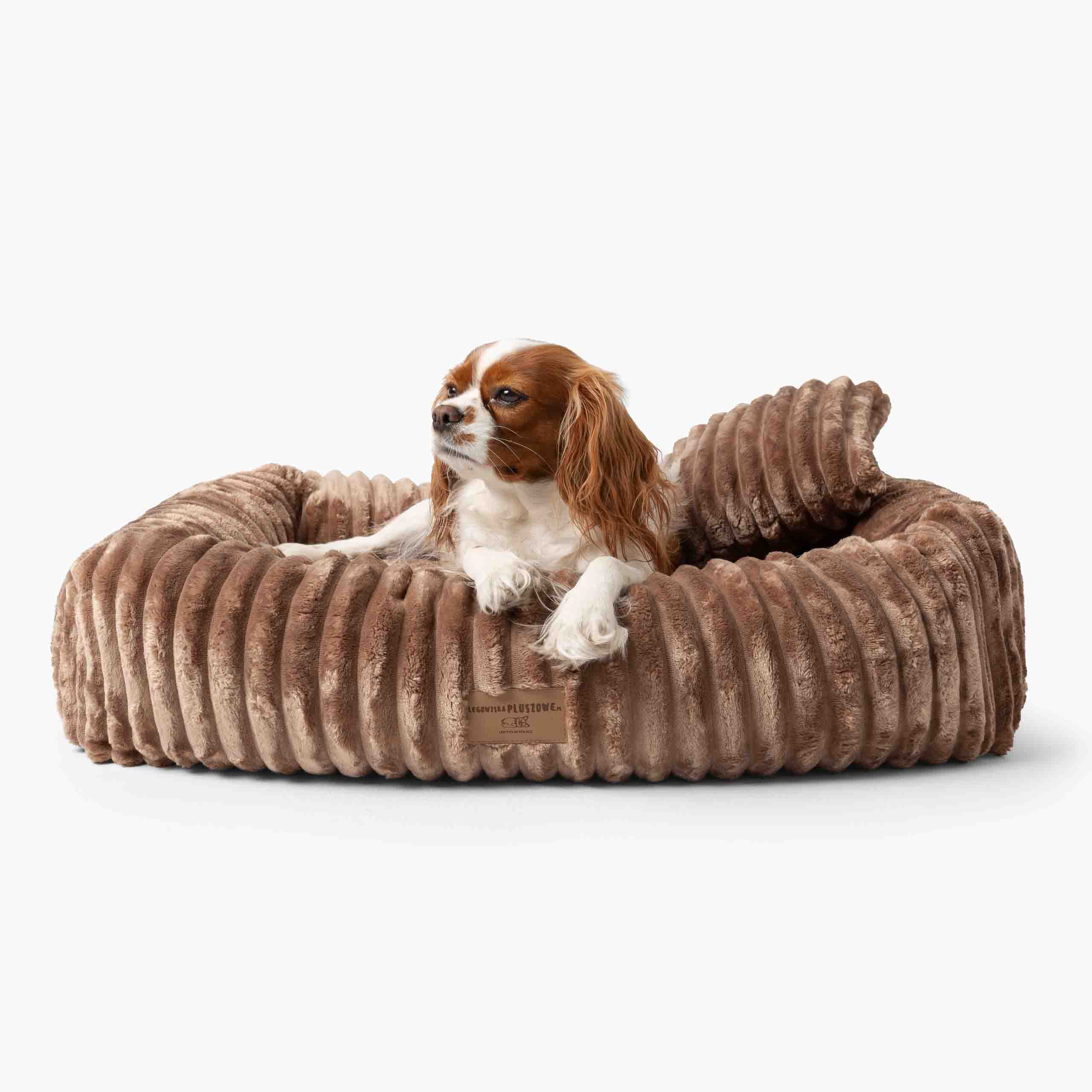 Orthopädisches Hundebett BELLO aus Cord Hellbraun