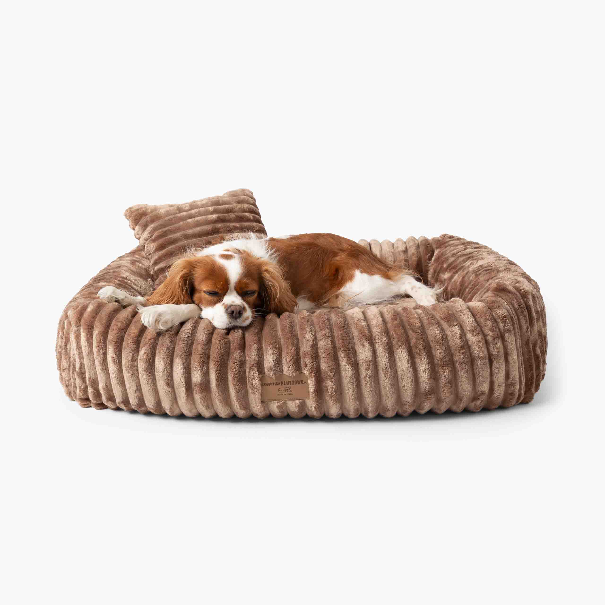 Orthopädisches Hundebett BELLO aus Cord Hellbraun