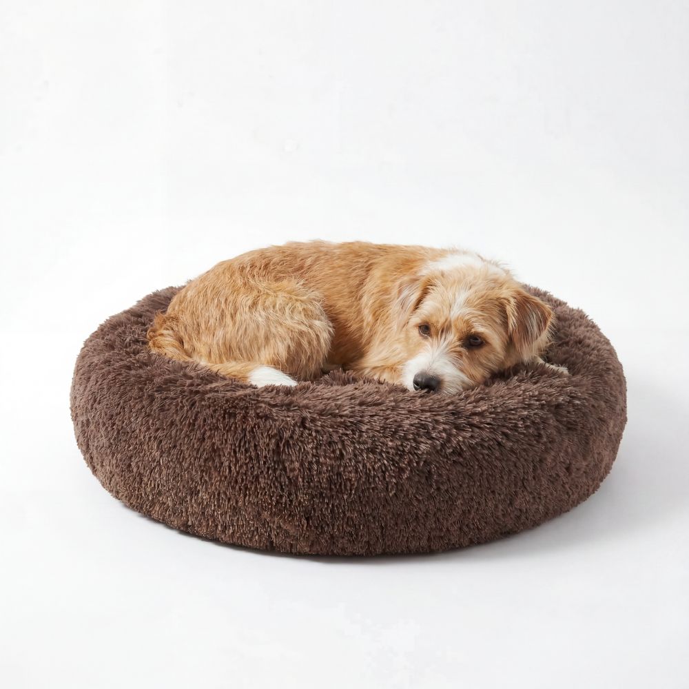Hundebett WOLKE Plüsch Beige