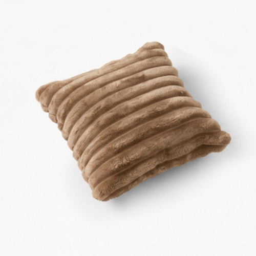 Beiges Cord-Hundekissen als Zubehör fürs Hundebett