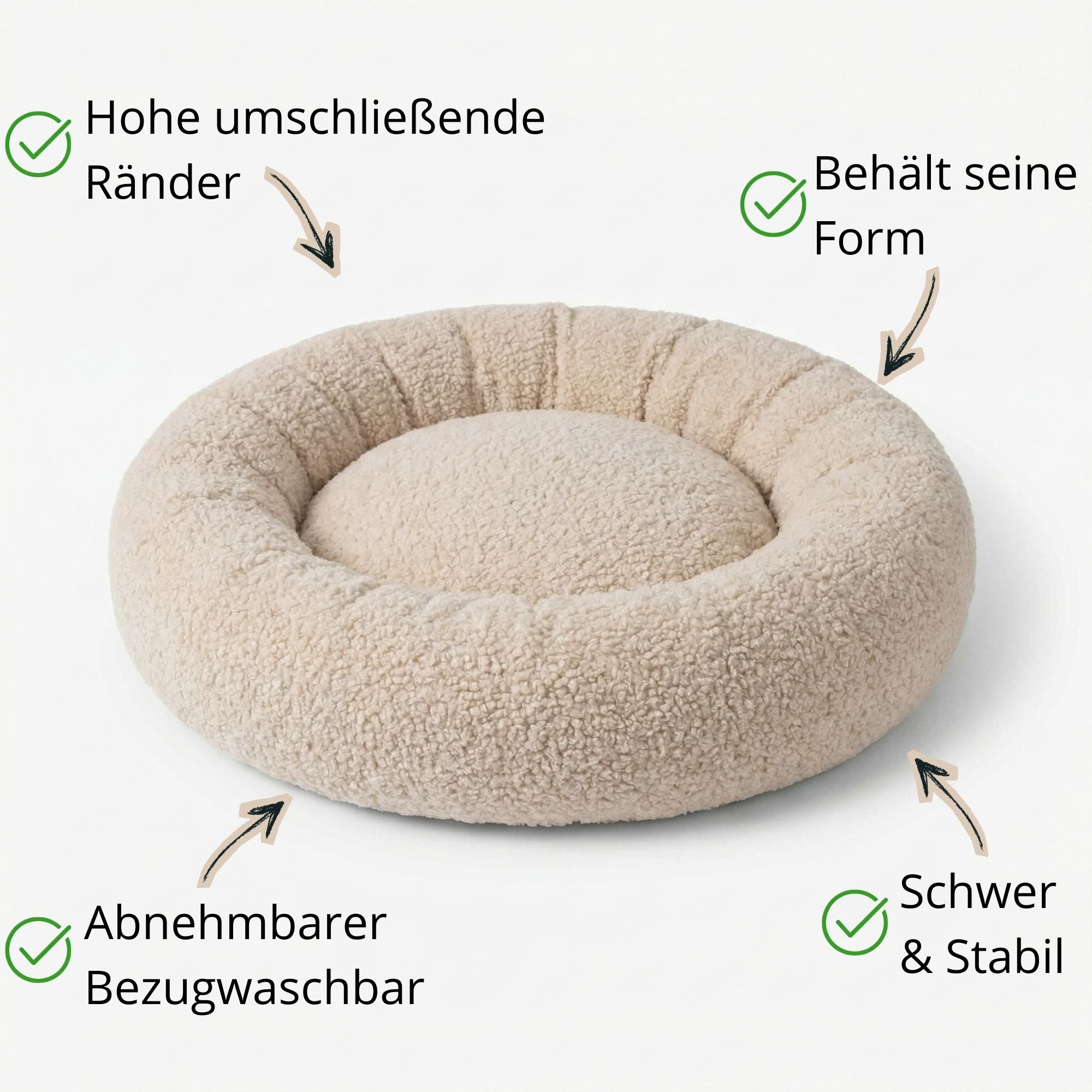 Hundebett Wolke Bouclé