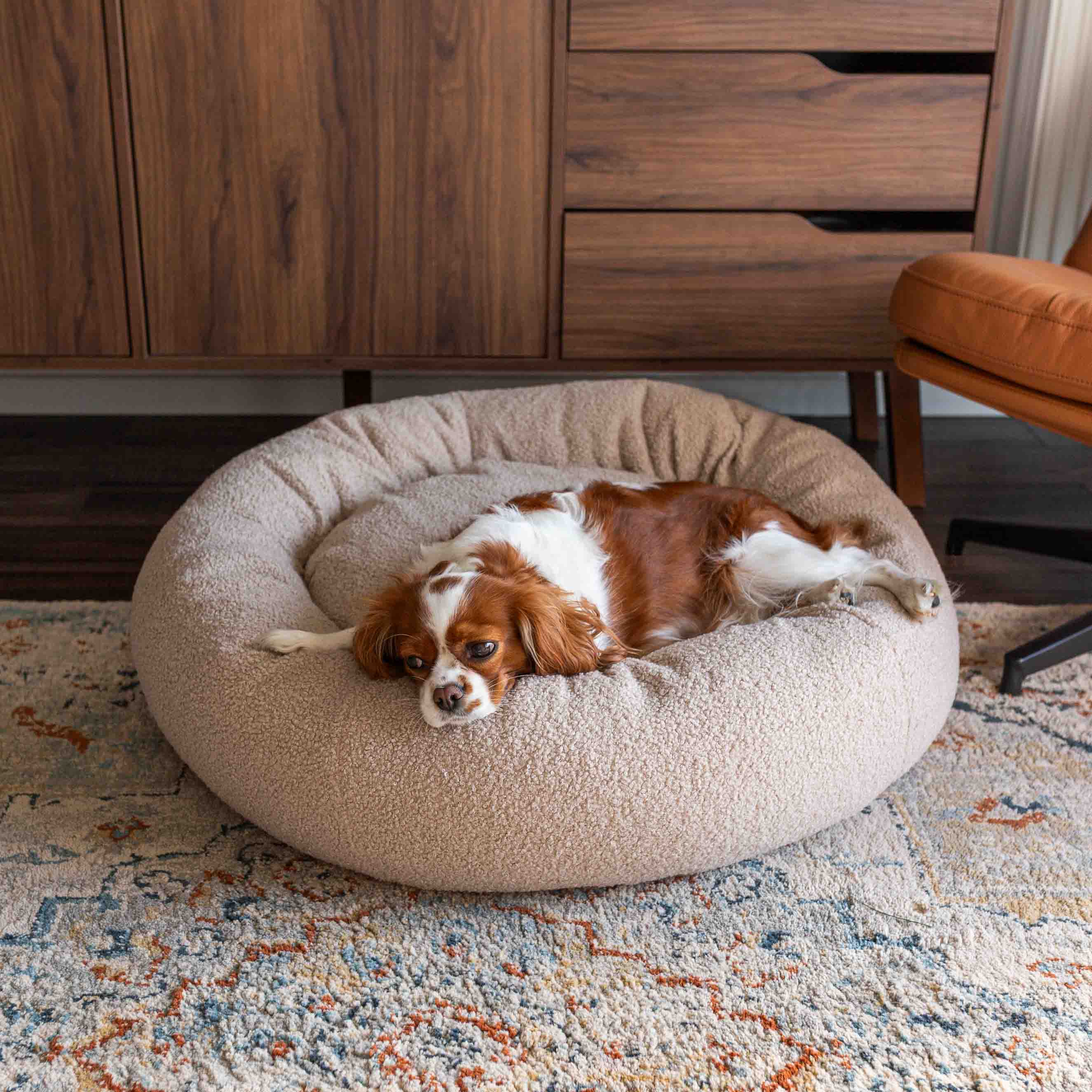 Hundebett WOLKE Bouclé Beige