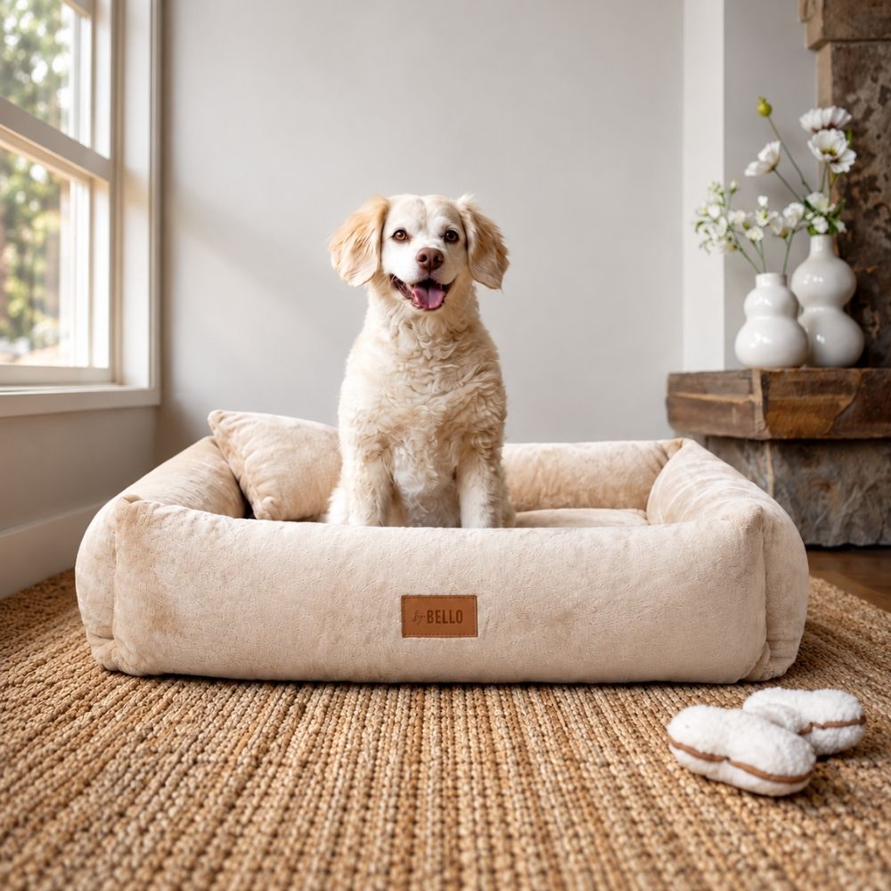Hundebett VELVET Beige