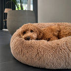 Hundebett WOLKE Plüsch Beige