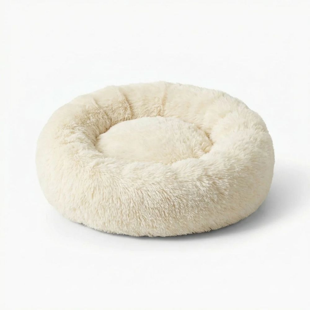 Hundebett WOLKE Plüsch Creme