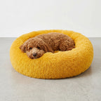 Hundebett WOLKE Plüsch Beige