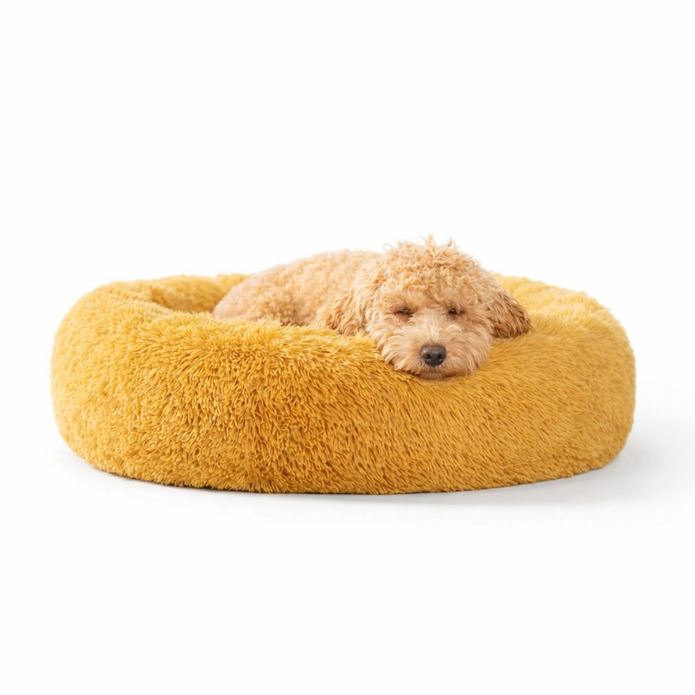 Hundebett Plüsch Wolke PREMIUM Honig