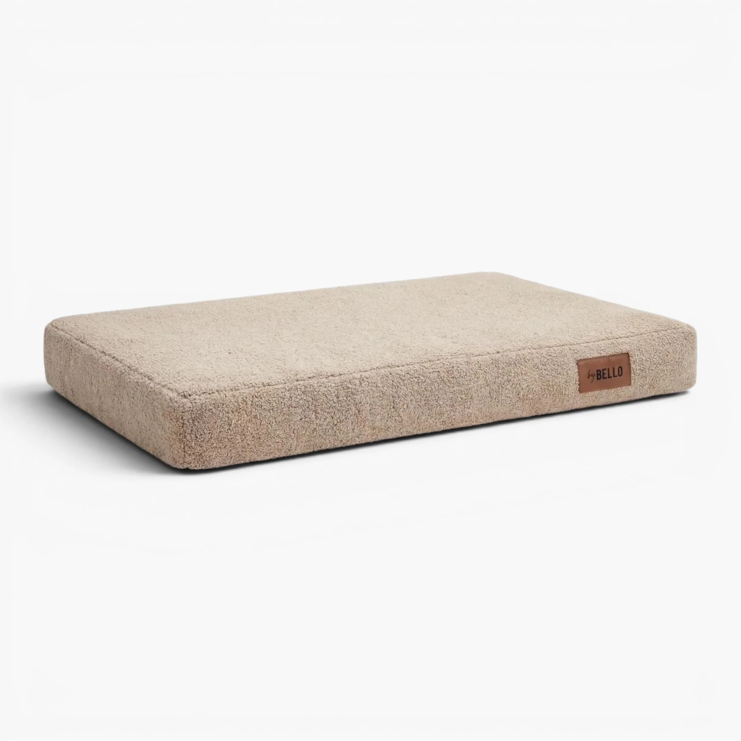 Orthopädische Hundematratze aus Bouclé in Beige
