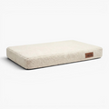 Orthopädisches Hundebett mit Matratze aus Bouclé in Creme