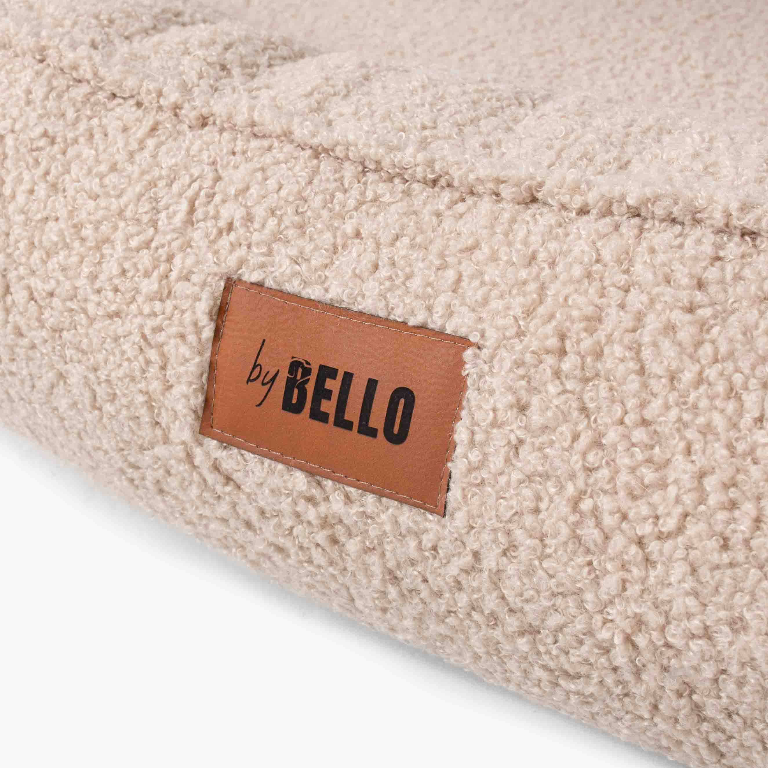 Orthopädisches Hundebett ROYAL aus Bouclé - Beige