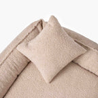 Hundebett ROYAL aus Bouclé Beige