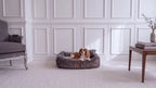 Hundebett BELLO Cord Dunkelgrau
