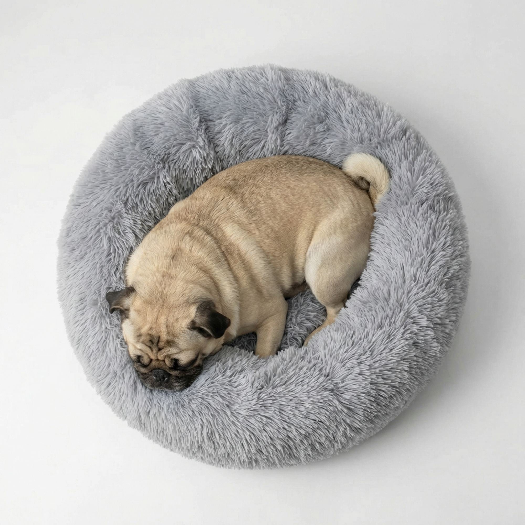 Hundebett WOLKE Plüsch Beige