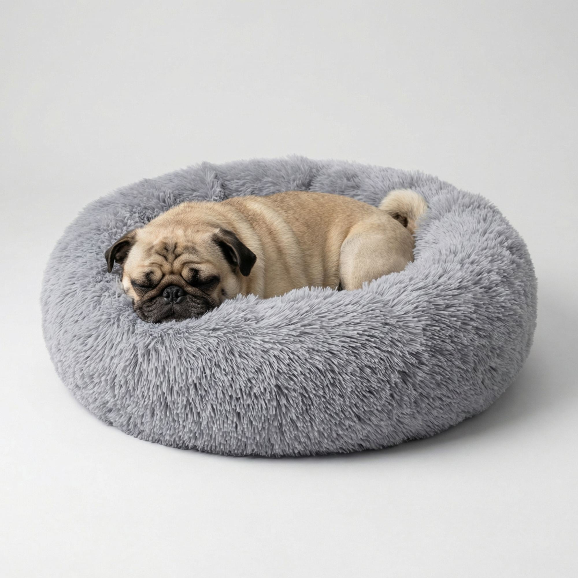 Hundebett WOLKE Plüsch Beige