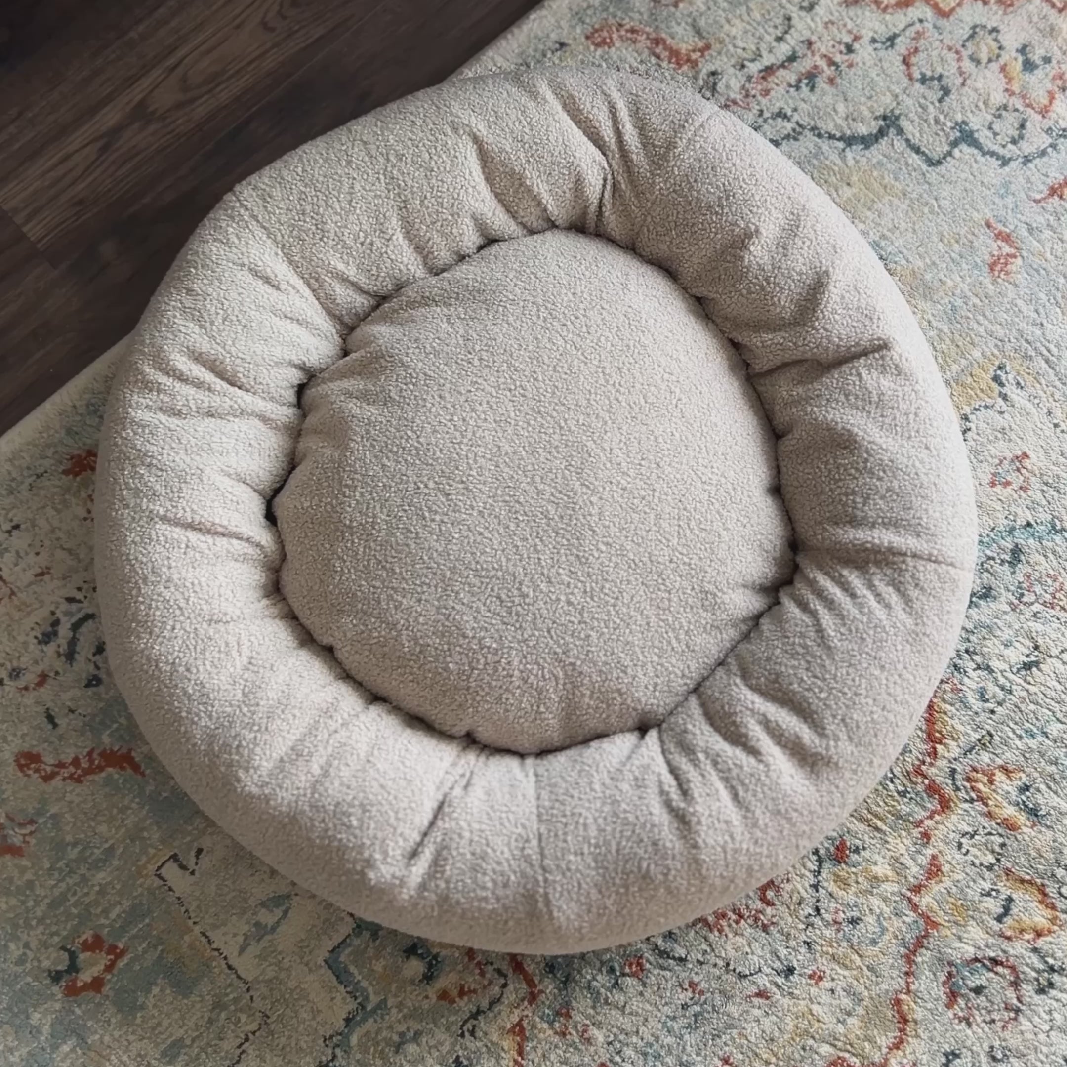 Hundebett WOLKE Bouclé Beige