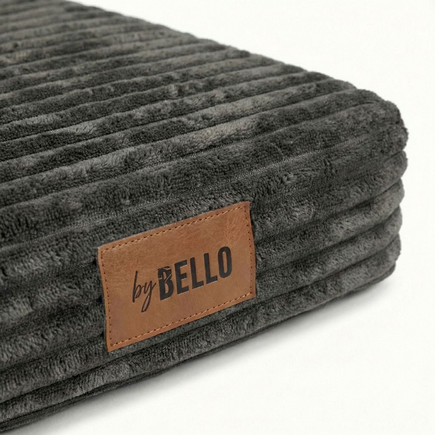 Hundematratze ROYAL aus Cordstoff Dunkelgrau